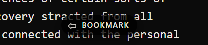 A Visually Distinct Bookmark
